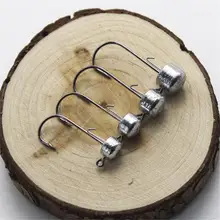 

Hot Sale 2.5g-6g NED hooks Cylindrical shape hook Jig Lure hard bait soft worm Jigging head Barbed hooks Crank Jig Round Balls
