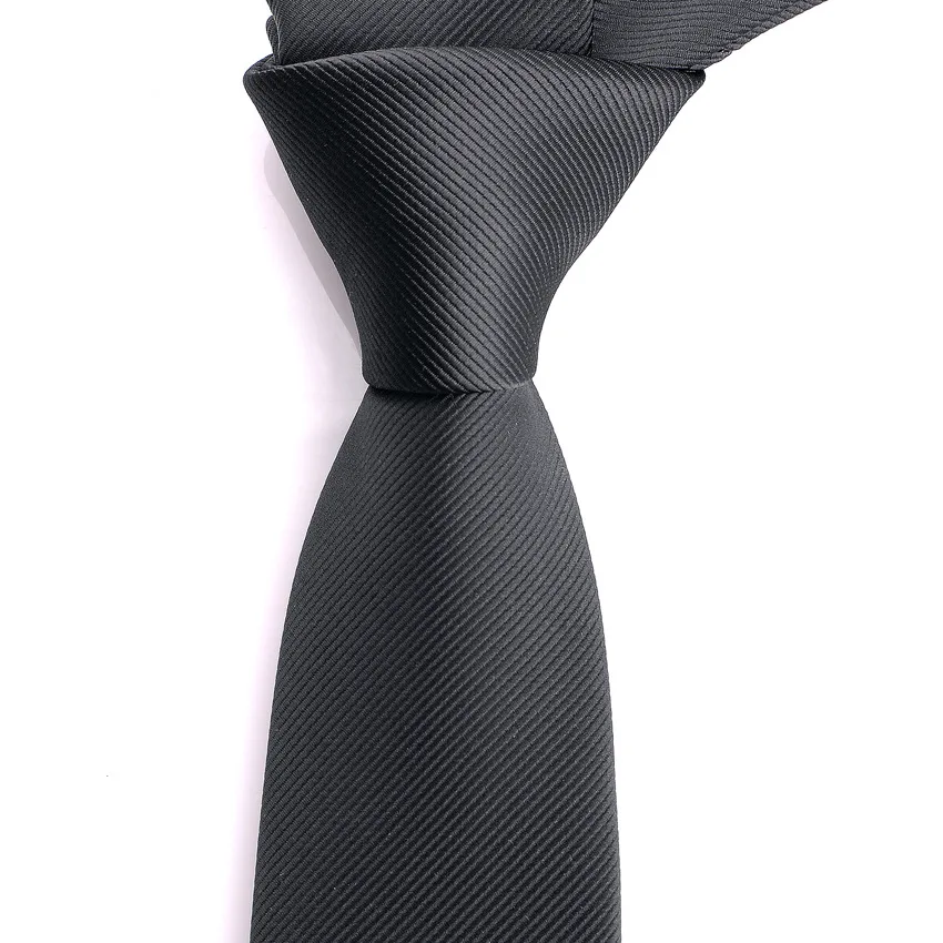 Cravate Fine En Soie Jacquard Noir Et Bleu électrique - Fait Main En France - Cadeau Chic Homme
