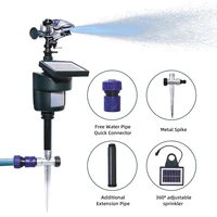 Arroseur à capteur de mouvement solaire, Spray à Jet écologique, répulsif pour animaux avec panneau solaire, répulsif antiparasitaire pour oiseaux de jardin 3