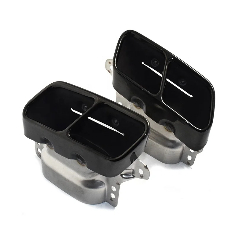 

1 Pair Car Exhaust Tips Stainless Steel Mufflers For Mercedes A45 W176 CLA45 C117 2013 2014 2015 2016 2017 2018 Car Accessories