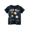 2025 New Toddler Kid Baby Boys Girls Clothes Summer Cotton T Shirt Short Sleeve Cartoon Space Children Top Infant Outfit 6