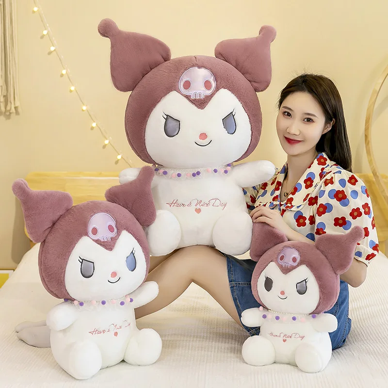 60Cm Miniso Sanrio Kuromi Plush Pillow Plush Doll Plush Toy Interior Decoration Ornaments Child Festival Birthday Gift 4