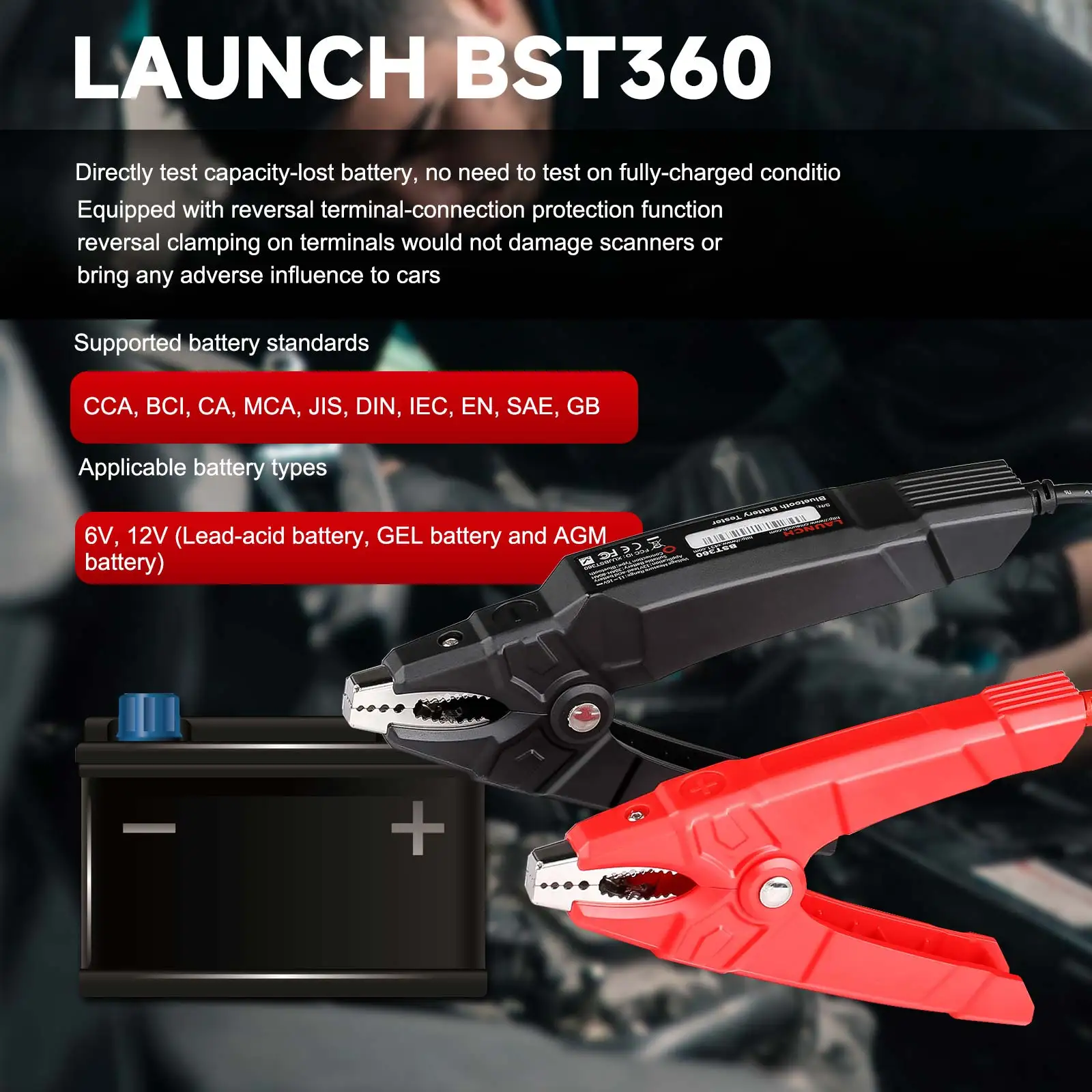 Launch BST360 Bluetooth-Batterietester Gerät