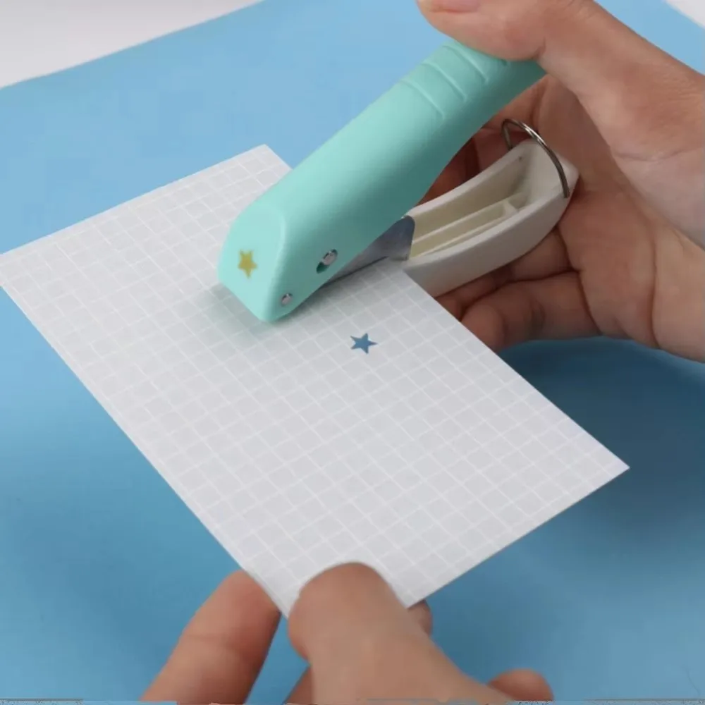 다기능 미니 핸드 홀 펀치, 구멍 크기 1.5-6mm, 플라스틱 수동 홀 펀치, DIY 스크랩북 엠보싱 도구