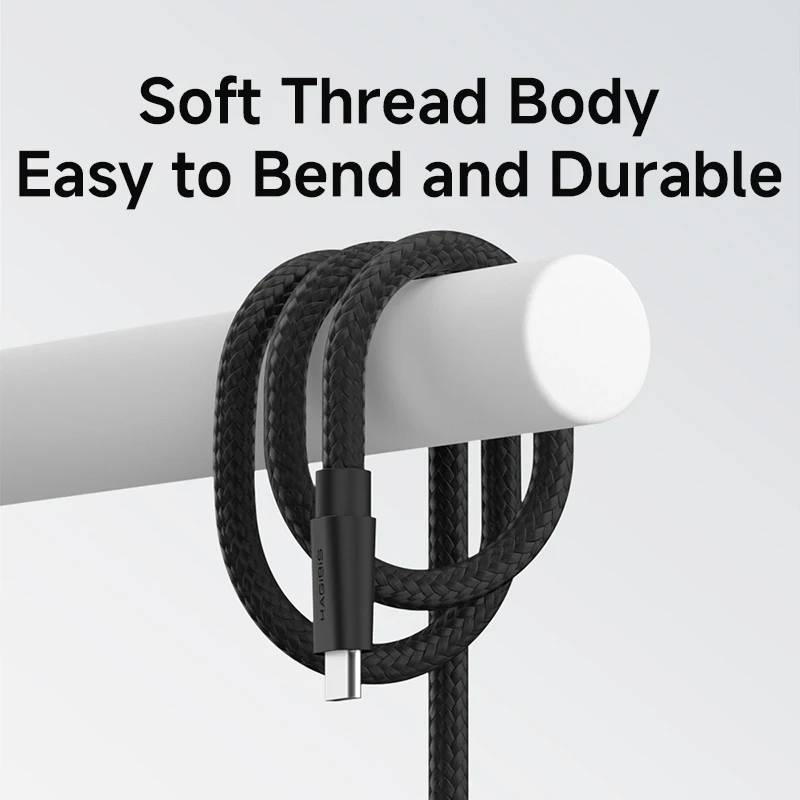 Hagibis USB C to USB C Cable Thick Soft USB4 80Gbps Date 240W Fast Charging 8K Video Cord for Thunderbolt 4/5 iPhone Laptop