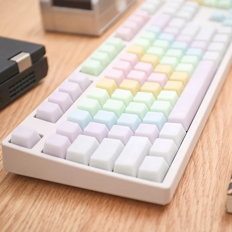 POM Jelly Keycaps Doubleshot Translucent OEM Profile Keycaps For DIY