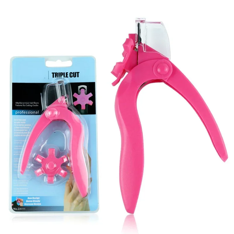 Professional Nail Art Clipper Special Type U Word False Tips Edge Cutters Manicure Colorful Stainless Steel Nail Art Tools