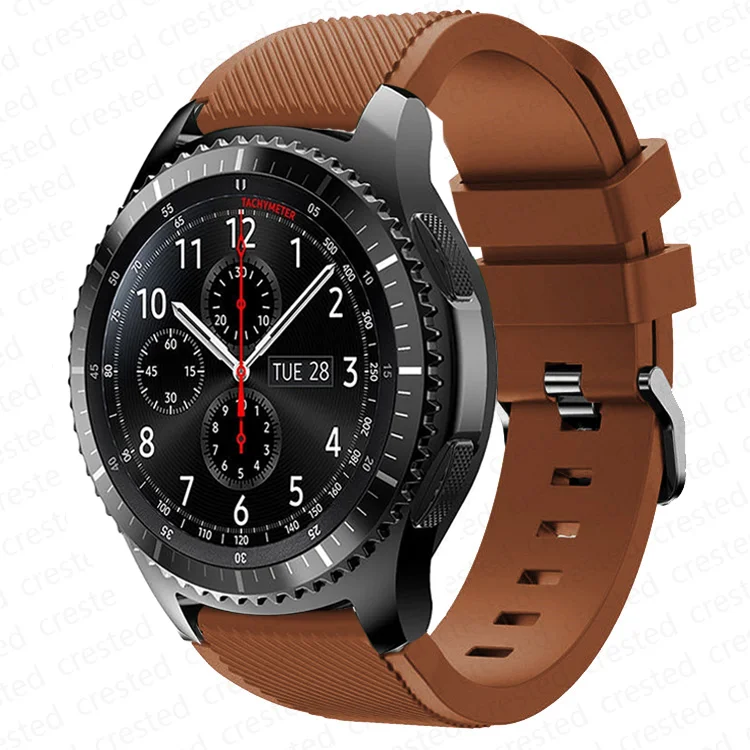 Silicone Sports Watch Band, 20mm/22mm Adjustable Strap Bracelet