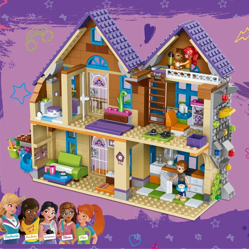 røre ved Majroe Deqenereret Lego Friends Girl Mia | Girl Building Blocks Mia | Lego Friends Mia House |  House Bricks - Blocks - Aliexpress