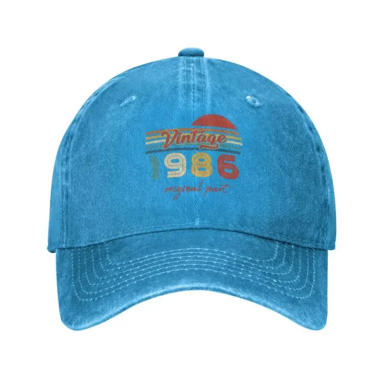 

Custom Cotton Vintage 1986 Original Part Year Old Baseball Cap Men Women Breathable Dad Hat Outdoor