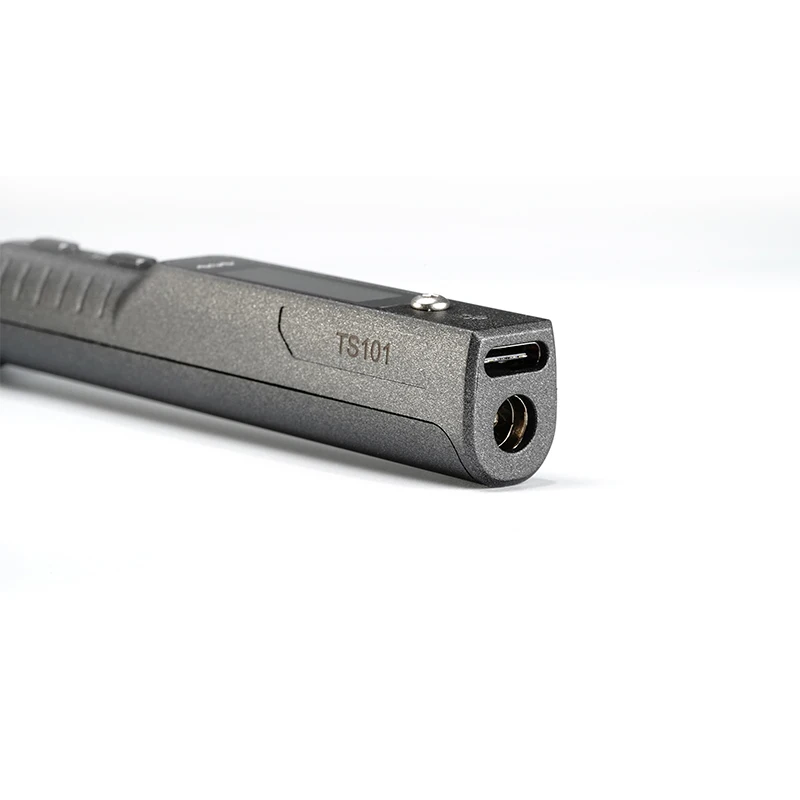 기존 TS101 납땜 인두 65W 디지털 디스플레이 온도 조절기 MiNi 휴대용 24V3A 전원 공급 장치 납땜 인두 팁 장착