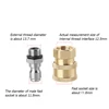 Pressure Water Gun 1/4 Quick Connector+M14x1.5 Connector for Snow Foam Lance 3