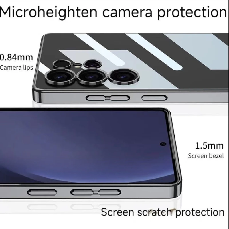 Electroplated Wireless Charging Protective Phone Case - Solid Color Hard Shell Cover