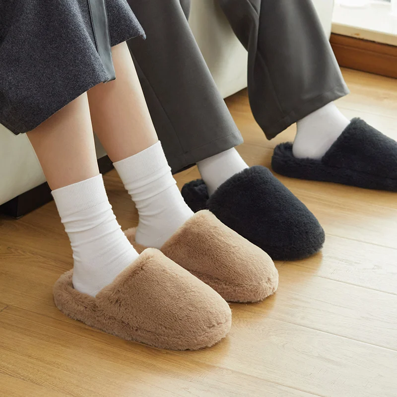 Daraz Winter Bedroom Shoes Women's Cute Cat Plush Slippers Indoor