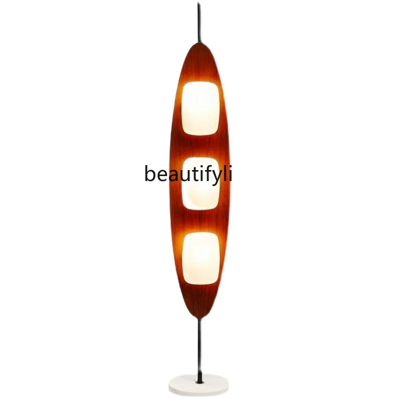 

Italian Medieval Sailing Floor Lamp Scagliola Glass Creative Living Room Bedroom Ambience Light Vertical Lamp