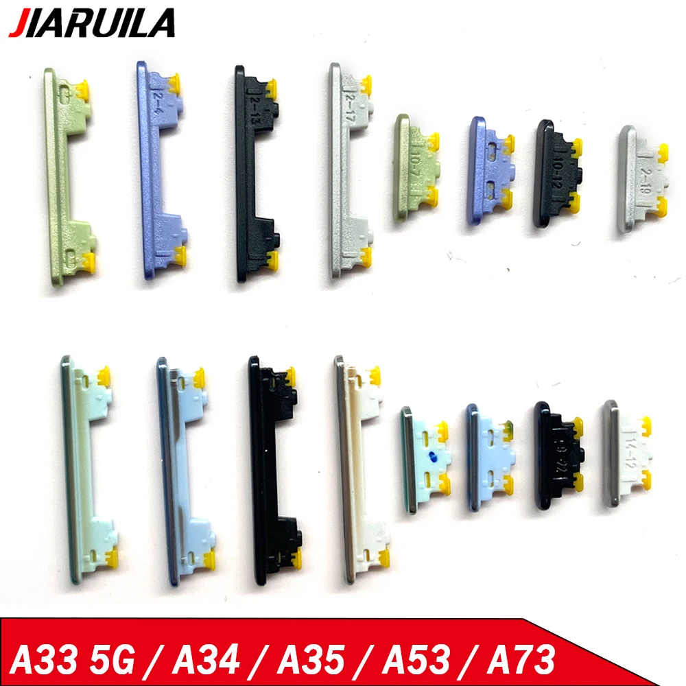 측면 볼륨 단추 및 전원 켜기/끄기 버튼 키 세트, 삼성 A33 5G A336B A34 A35 A53 A73 교체 부품, 신제품