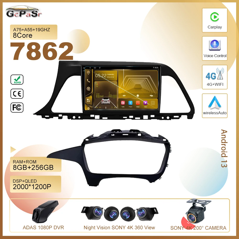 

Car Dvd For Hyundai Sonata 7 LF 2014 2015 2016 2017-2020 Radio Stereo Multimedia Player GPS Navigation android Wireless Carplay