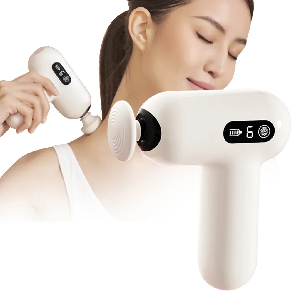 1500mah New Dropshiping Deep Tissue Percussion Massage Gun Professional Pistole Muscle Fascia Massaging Gun
