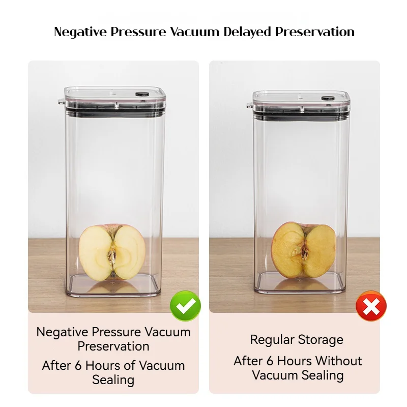 5-Piece Vacuum-Sealed Food Storage Set with Pump Airtight Containers for Long-Lasting Freshness & Compact Kitchen Storage 4