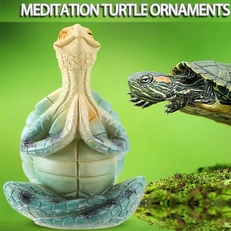 

Sea Turtle Figurine Peacefulness Meditating Sea Turtle Statue Garden Decoration Yoga Pose Statue Home Decoration For Indoor