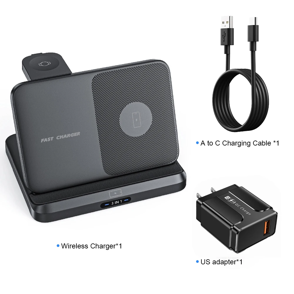 ワイヤレス充電ステーション Samsung Z Fold用 折りたたみ式充電ドックスタンド Galaxy Z Fold 5/4/3 Z Flip 5/4/3 S23 Ultra Plus/S22 Note20 Ultra Galaxy Wat : Meifigno Samsung用3 in 1磁気折りたたみ式ワイヤレス