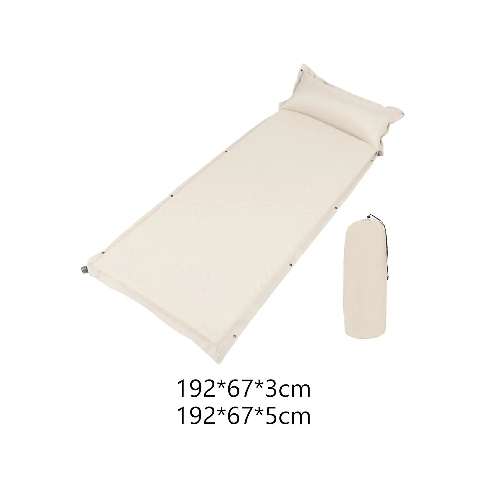 Inflating Mattress Wear Resistant Practical Cushion Camping Mat Folding Portable