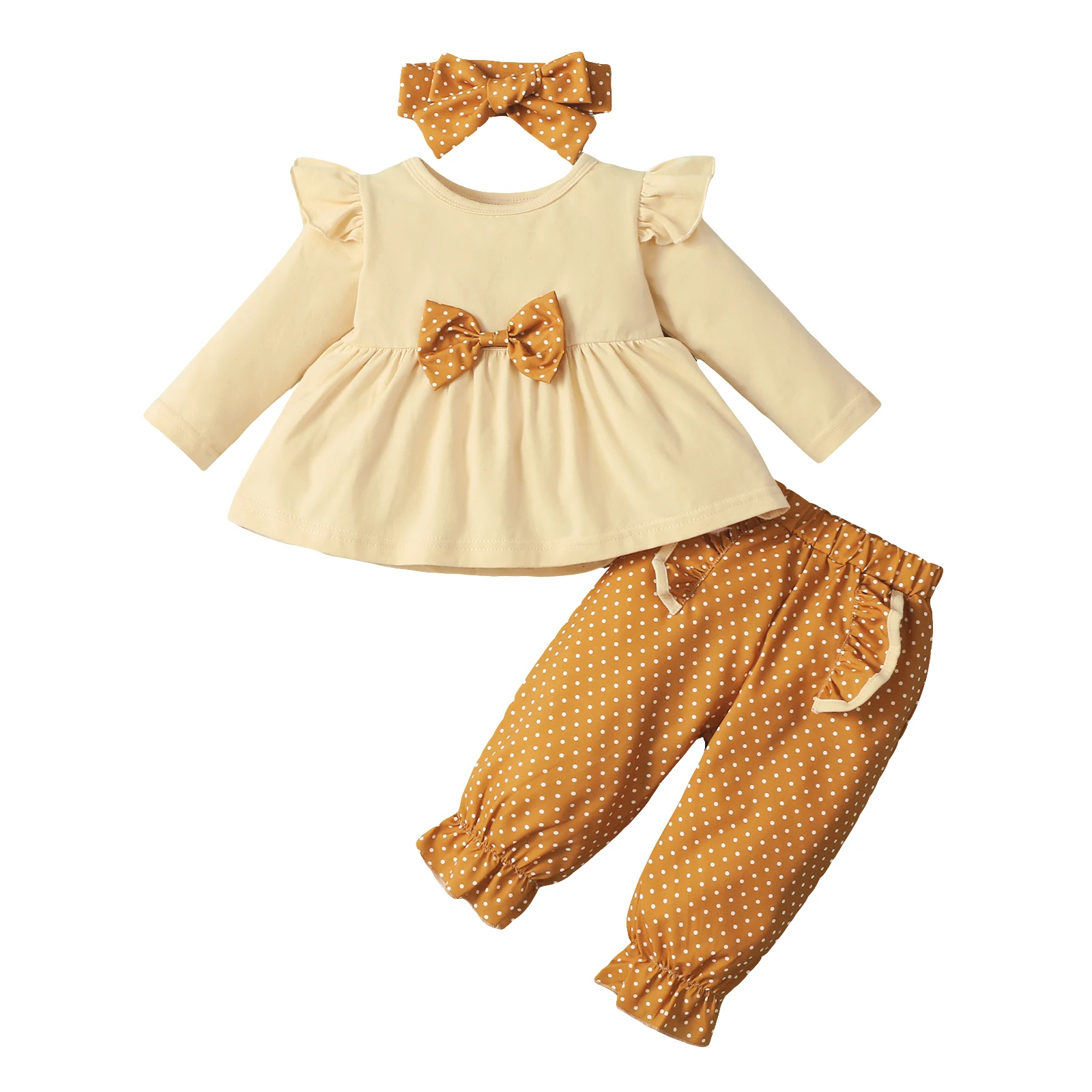 Ropa de niña recién nacida de 0 a 3 meses, conjuntos de niña pequeña con  lazo grande, Top + Pantalones, ropa infantil, venta completa - AliExpress