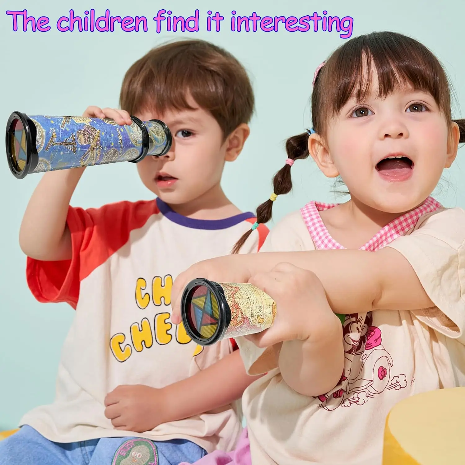 Magic Kaleidoscope Toy Rotating 3D Mirror Lens Science Classic Early Learning Educational Toys for Kids children toys