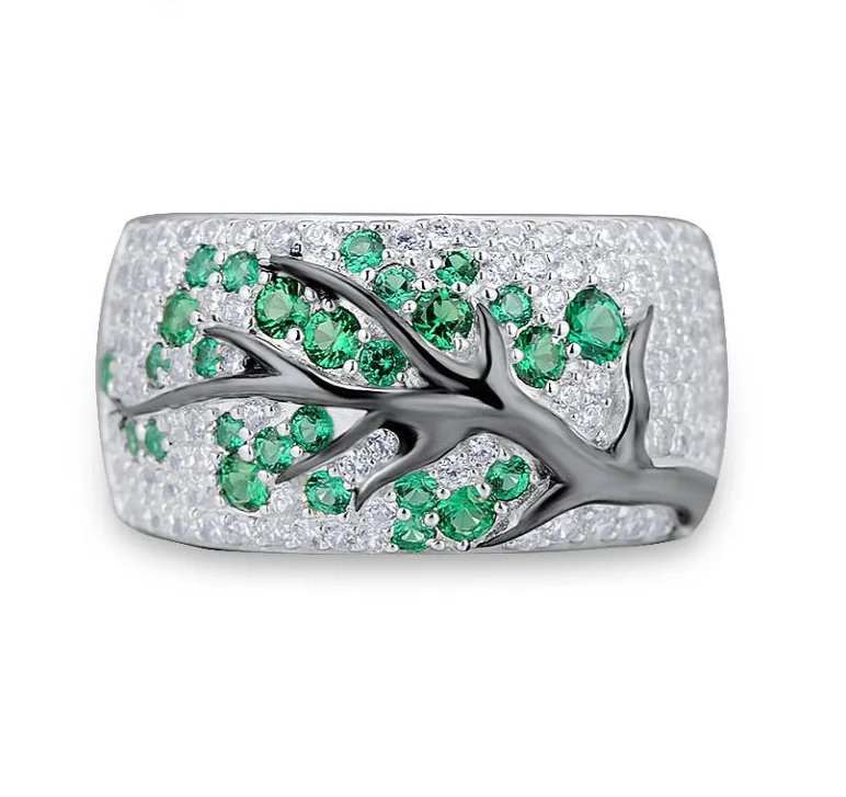 Wedding Rings Silver Rings Silver Ring Gold Rings Gold Plated Rings Gold Plated Silver Ring Moissanite Ring Silver Plated Ring Golden Ring Gemstone Ring Emerald Gemstone Ring Jade Ring Magic Ring Rotating Ring Enamel Butterfly Ring Pentacle Ring Viking Runes Ring Spiked Defense Ring 3d Carved Necklace Ring Silver Cross Ring Silver Heart Ring Silver Rose Ring Rose Flower Ring Smart Ring Fashion Shiny Tree Branch Ring of colorful Crystal zircon branch Rings for Women Unique Punk Branch wedding party Jewelry gift