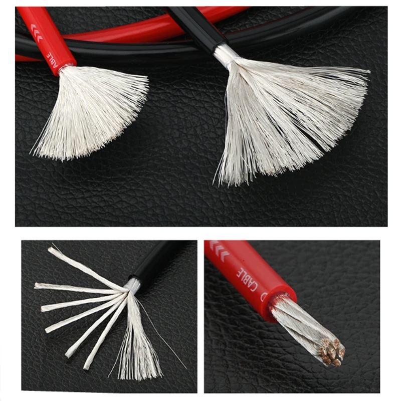 

DIY OCC Silver Plated HiFi Audio Cable Machine Inner Line AC Power Cord Speaker Wire 6mm² 15 13 11 9AWG