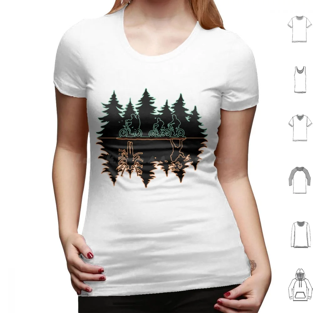thumbnail image 1 of (El revés) 2 camisetas 6xl algodón camiseta genial cosas extrañas Will Byers Mike Eleven Lucas Dustin 80s Hawkins Netflix 1980s, 1 of 5