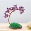 Natural Amethyst Gravel Tree Specimen Crystal Quartz Stone Agate Base Lucky Tree Crafts Home Decoration DIY Gift Souvenir 2