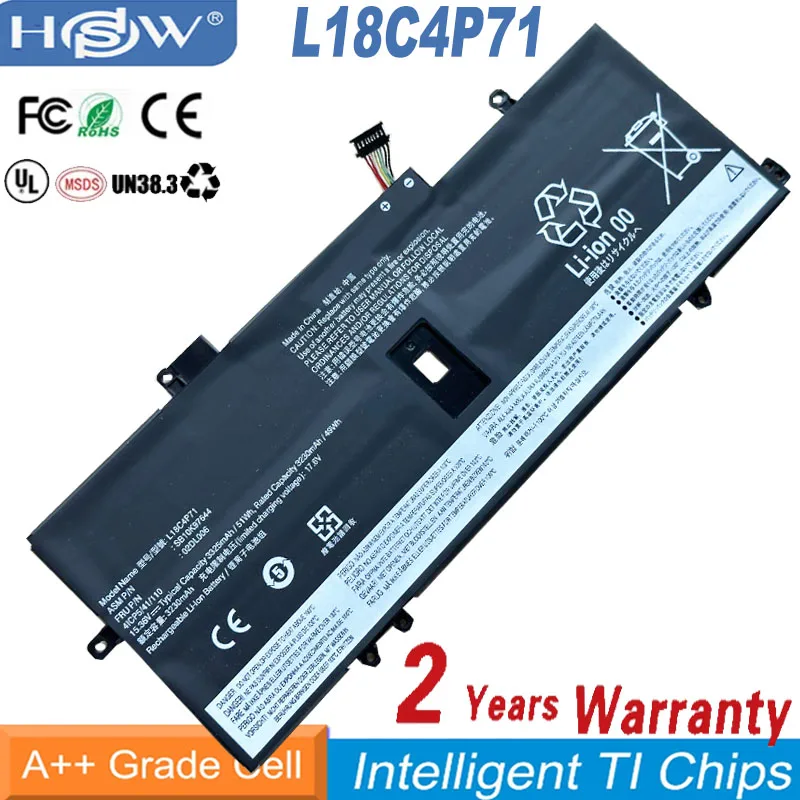 

Новый аккумулятор L18M4P72 L18C4P71 для Lenovo Thinkpad X1 Carbon 7th 2019 2020 Series L18L4P71 SKB10K97642 02DL004 02DL005