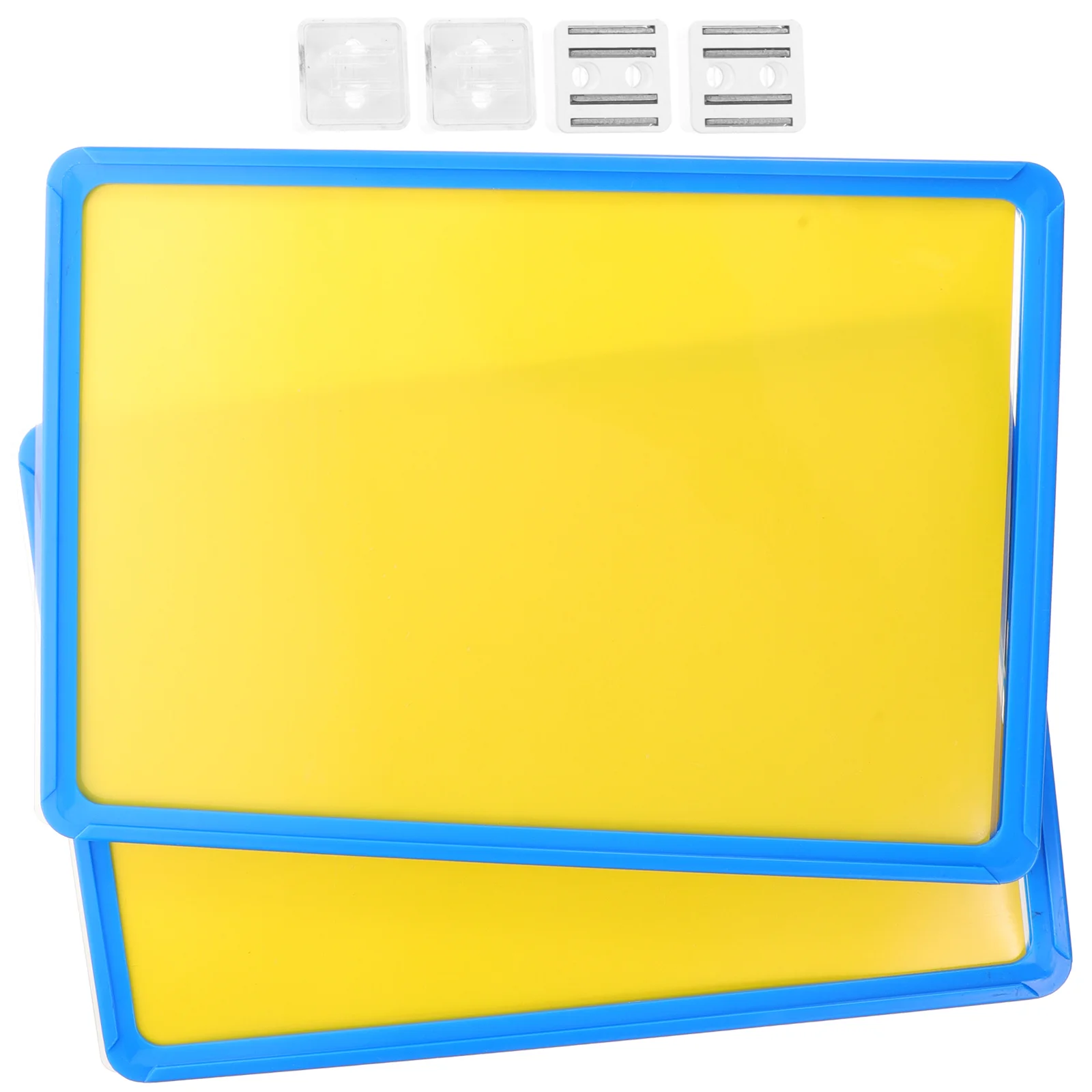 

2 Pcs Nameplate Sign Labels Racking Mini Magnetic Indicator Signs Tags Abs Wear-resistant Holder