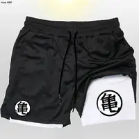 Z Goku Anime Sweatpants Shorts Men Gym Running Quick Dry Sport Outdoor Training Summer 2 In 1 Short Pants 1