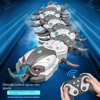 RC Centipede Spray Mist RC Insect  With LED Music Electronic Robot Remote Control Animal Kids Halloween Easter Toys USB Charge 2
