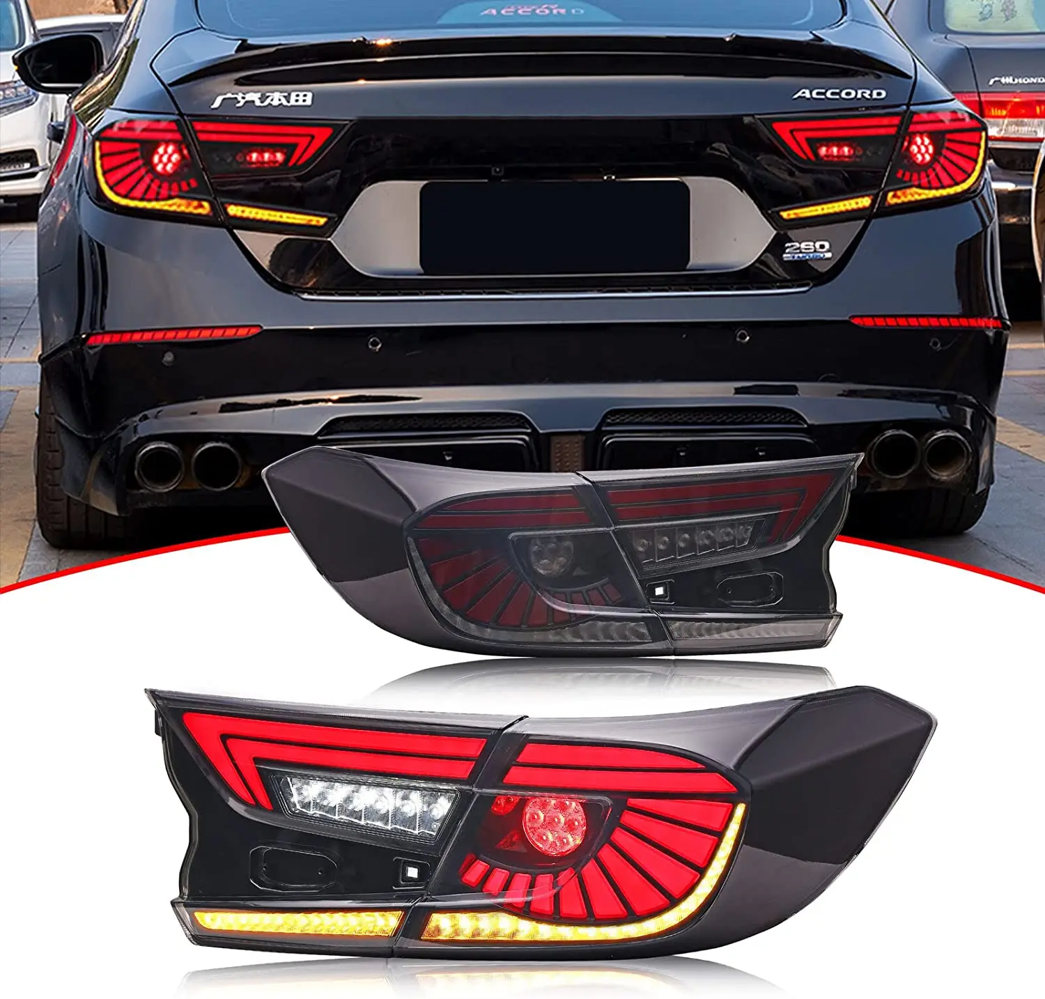 LEDEagleEyeTailLightsforHondaAccord10ThGen20182021