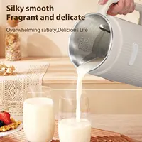 【Nouveau】 Mélangeur Programmable avec affichage numérique 12 lames en acier inoxydable nettoyage automatique 8H fonction de maintien au chaud pour le lait d'amande 6