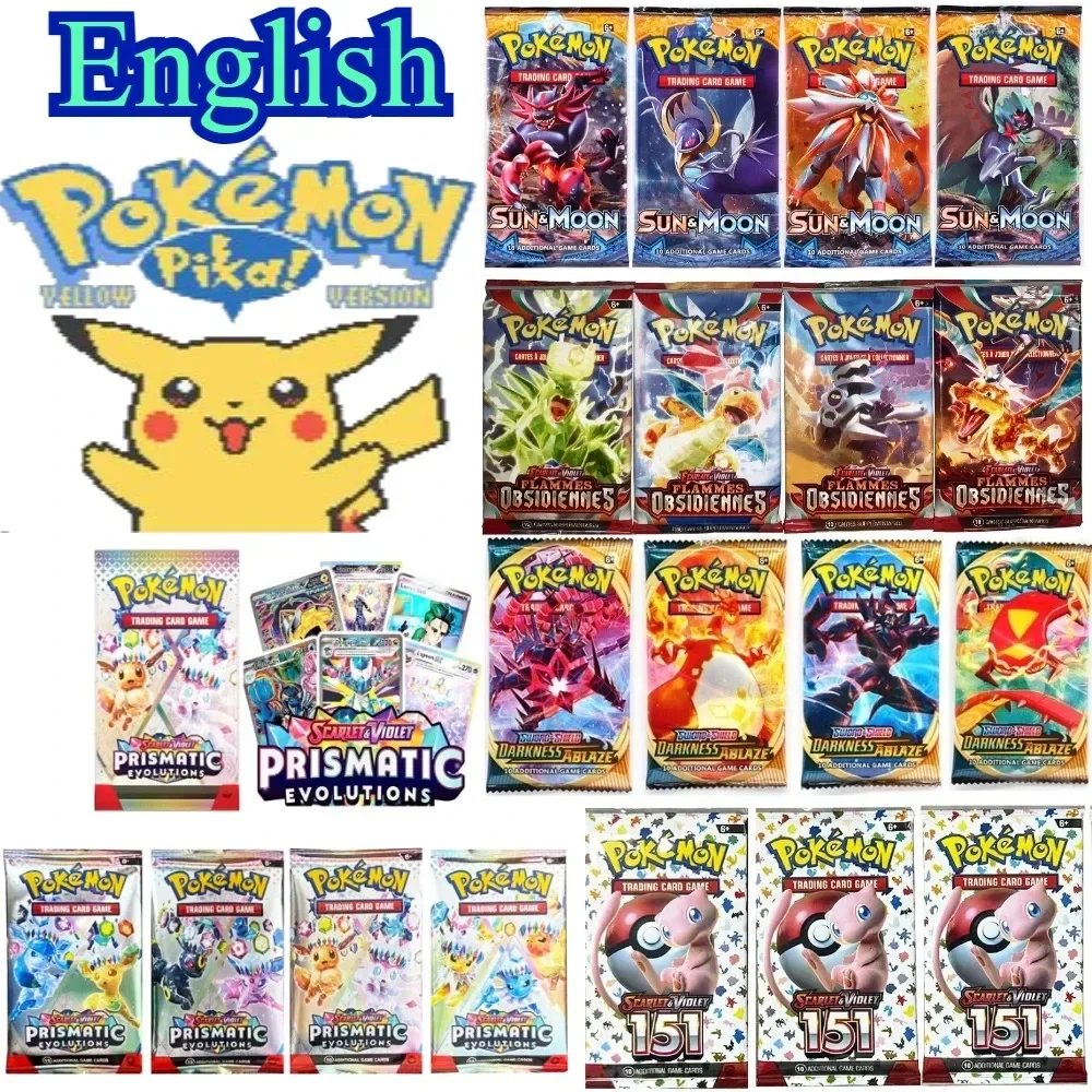 Pokemon Card Scarlet & Violet Prismatic Evolutions English Booster Battle Trading Collection Cards 40/360Pcs