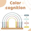 Wooden Abacus Montessori toys for kid Arithmetic Calculation Learning Educational Toy for Baby Wooden Bead Abacus Accessories 4