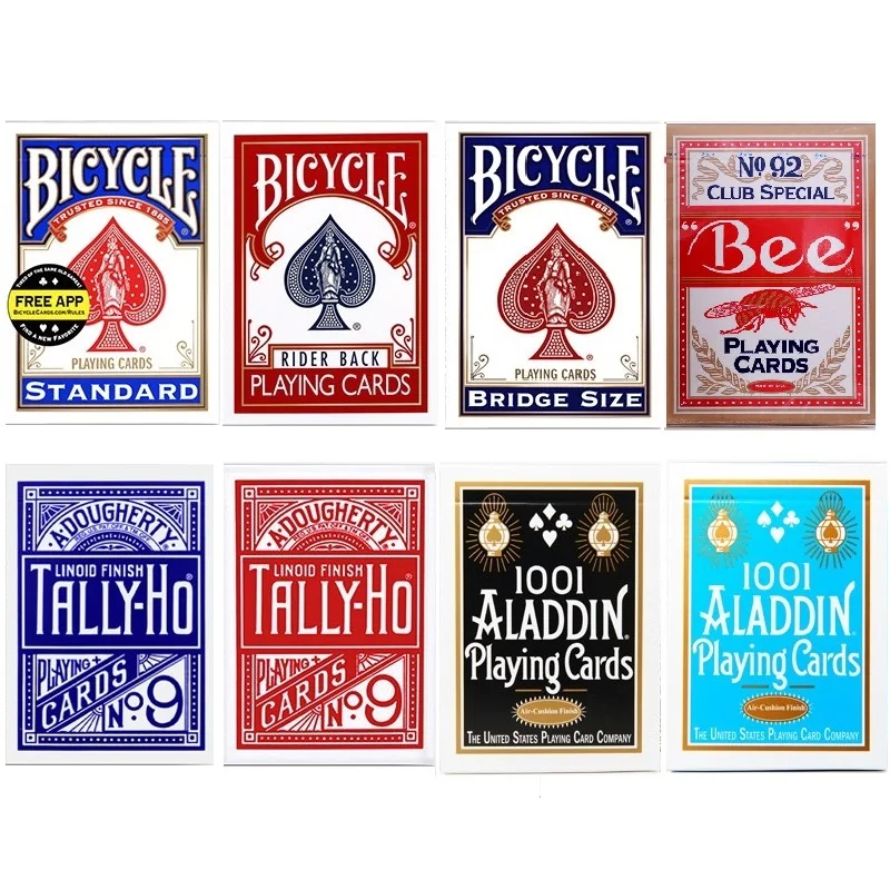 Bicycle Rider Back Playing Cards Tally-Ho Bee Deck USPCC Poker Card Games Magic Tricks 1pcs bicycle stripper deck magic cards playing card close up street magic tricks for professional magician kid puzzle toys