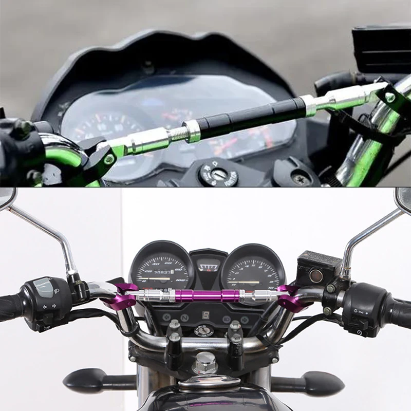 Universal Motorcycle Handlebar Reinforcement and Decorative Balance Cross Bar Accessory
