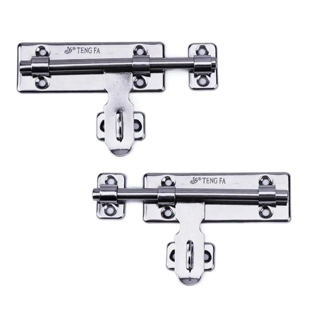 4 6 8 นิ้ว ฮาร์ดแวร์ล็อคประตู ป้องกันสนิม ความปลอดภัยสูง ตัวล็อคตู้ ป้องกันการโจรกรรม สแตนเลส ล็อคหน้าต่าง ล็อคลิ้นชัก 1