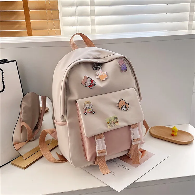 Kawaii Canvas Korea Style Shoulder Backpack