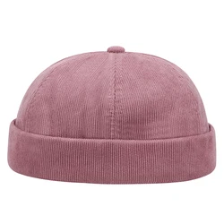 Spring and Summer Retro Hip Hop Cap - Unisex Brimless Street Style Hat (Pink)