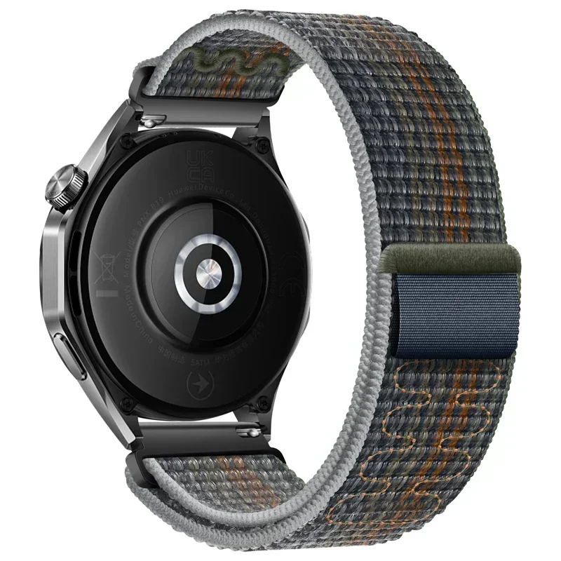 Enhanced Nylon Smart Watch Strap, Adjustable 20-22mm Band, Compatible with Various Smartwatch Models
