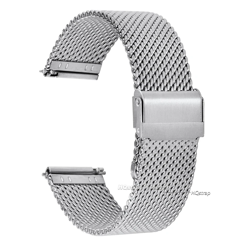 Elegant Mesh Milanese Steel Watch Strap with Quick Release – Unisex 1.0MM Watch Band