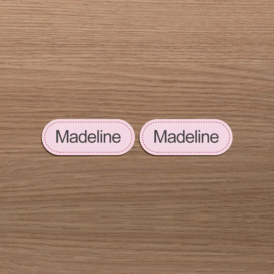 Eco-Friendly Custom Name Sticker Pack - Durable Washable Labels for Kids' Apparel & Accessories