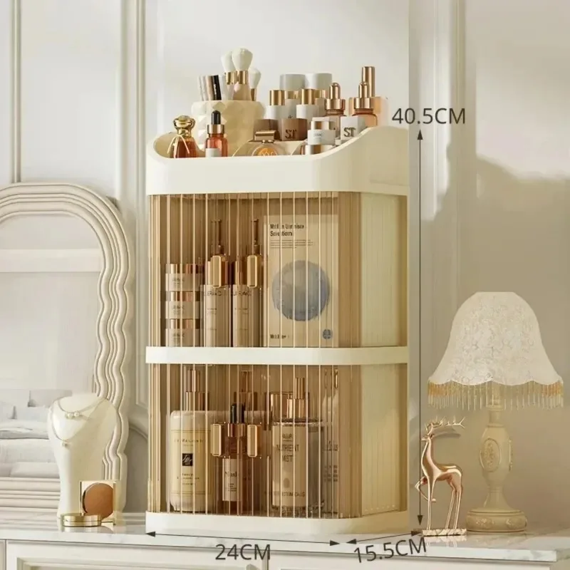 Makeup Storage Box Dust-proof Cosmetic Organizer Large Capacity Jewelry Nail Polish Cosmetic Container Makeup Organizer Box 5