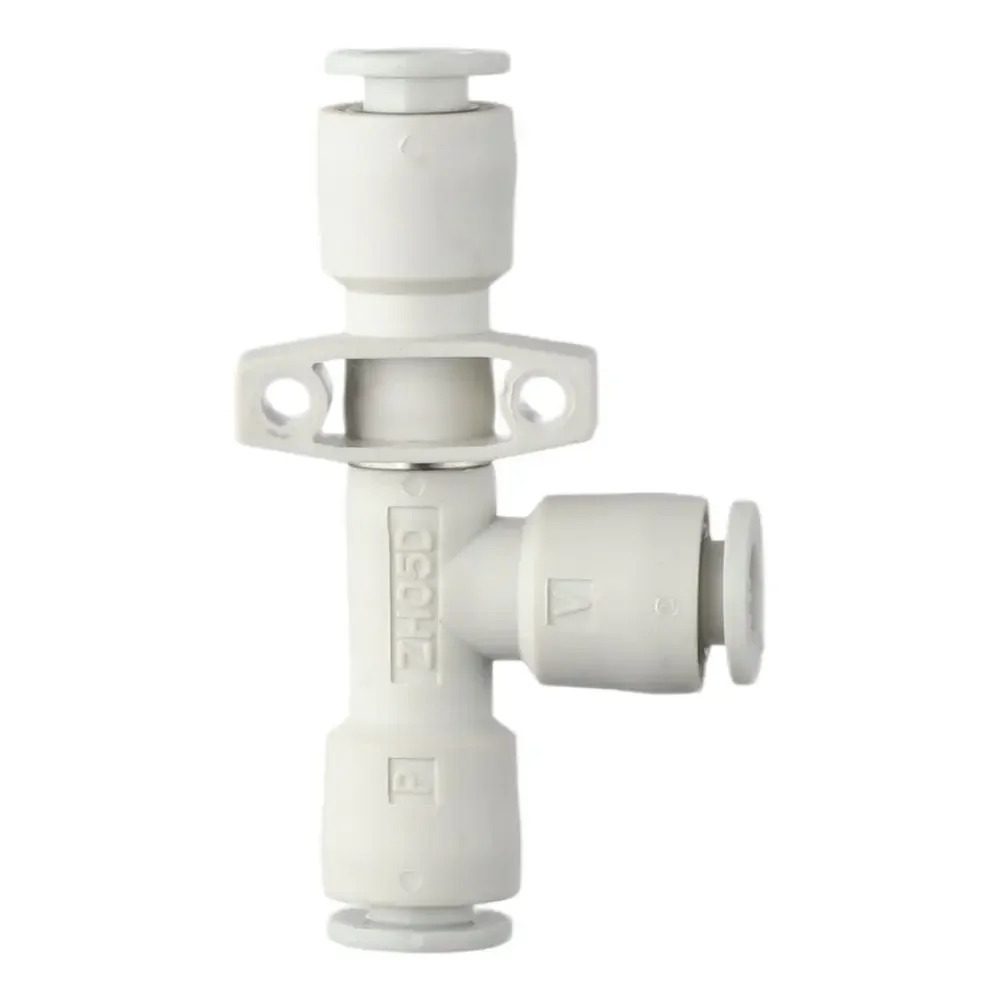Portable Plastic Push in On Air Vacuum Ejector Aluminum Blue Venturi Tube White ZH05DS-06-06-06 Vacuum Generator Worker
